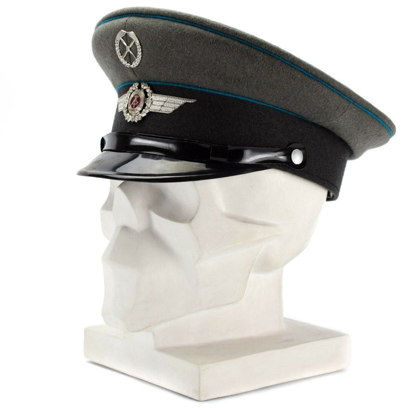 Original East German NVA army visor cap Air forces military peaked hat  formal wool blend peaked cap 80s 90s