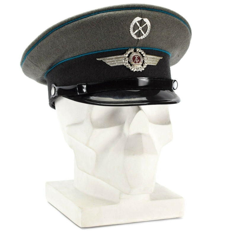 Original East German NVA army visor cap Air forces military peaked hat vintage 80s 90s Germany military cap