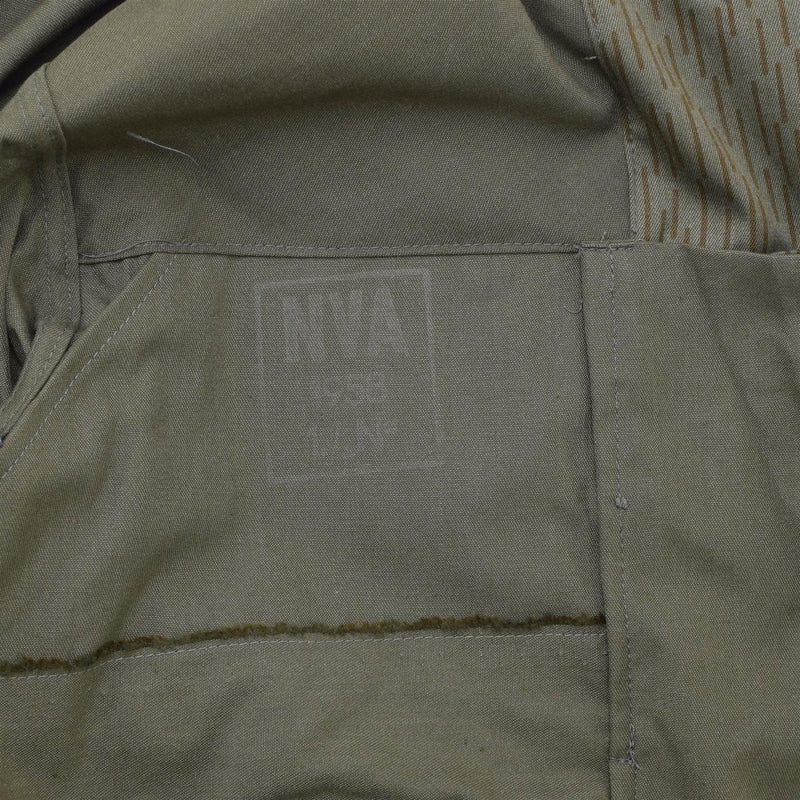 Original German Military NVA strichtarn camo jacket vintage combat field uniform