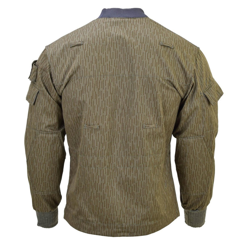 Original German Military NVA strichtarn camo jacket vintage combat field uniform reinforced elbows