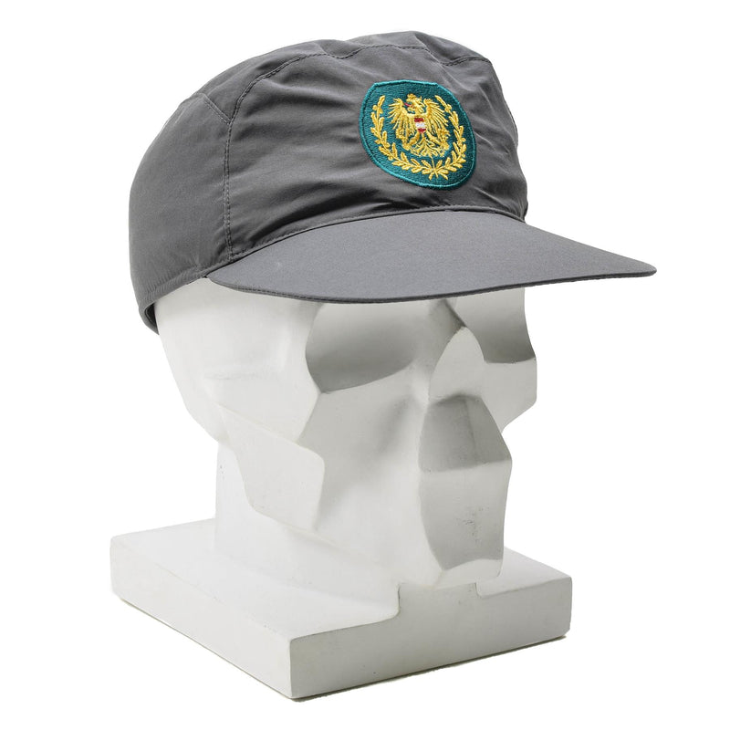 Genuine Austrian military gray GoreTex army cap foldable earflaps headwear NEW