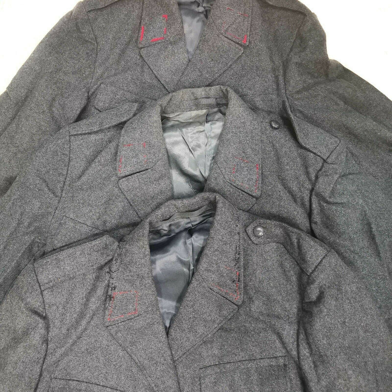 Genuine Swiss army wool jacket Switzerland military issue uniform grey