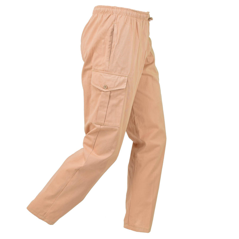 Original British military work safari tan pants adjustable workwear trousers NEW