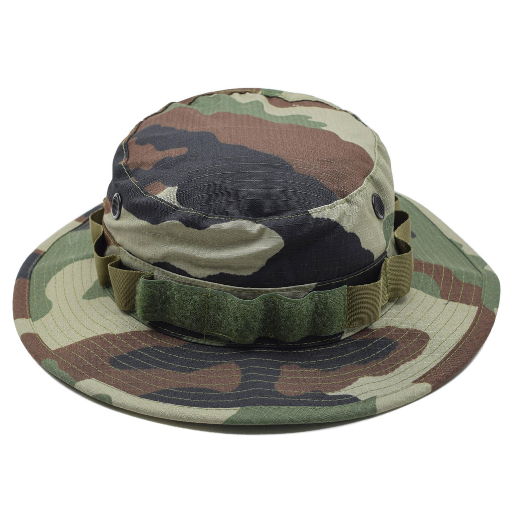 Original French Military Soft Bush Hat CCE Camo Panama Bucket Lightweight New 58cm (Large)