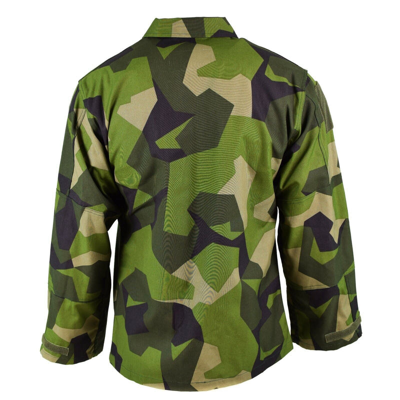 Original Swedish army M90 jacket splinter camouflage field combat shirt NEW