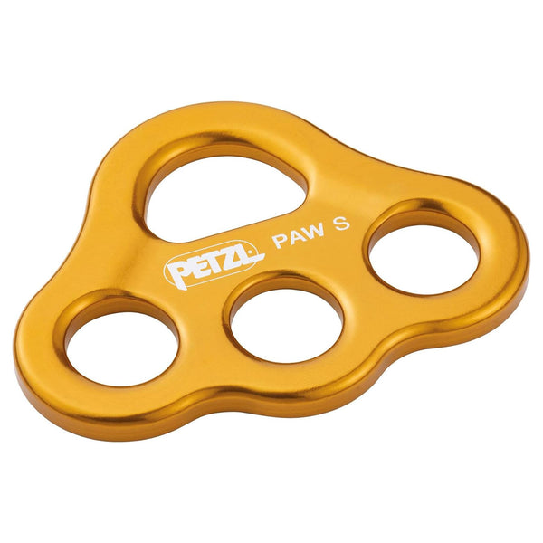 PETZL PAW S Safety Rigging Plate 3  Anchor Points High Strength Aluminum Yellow