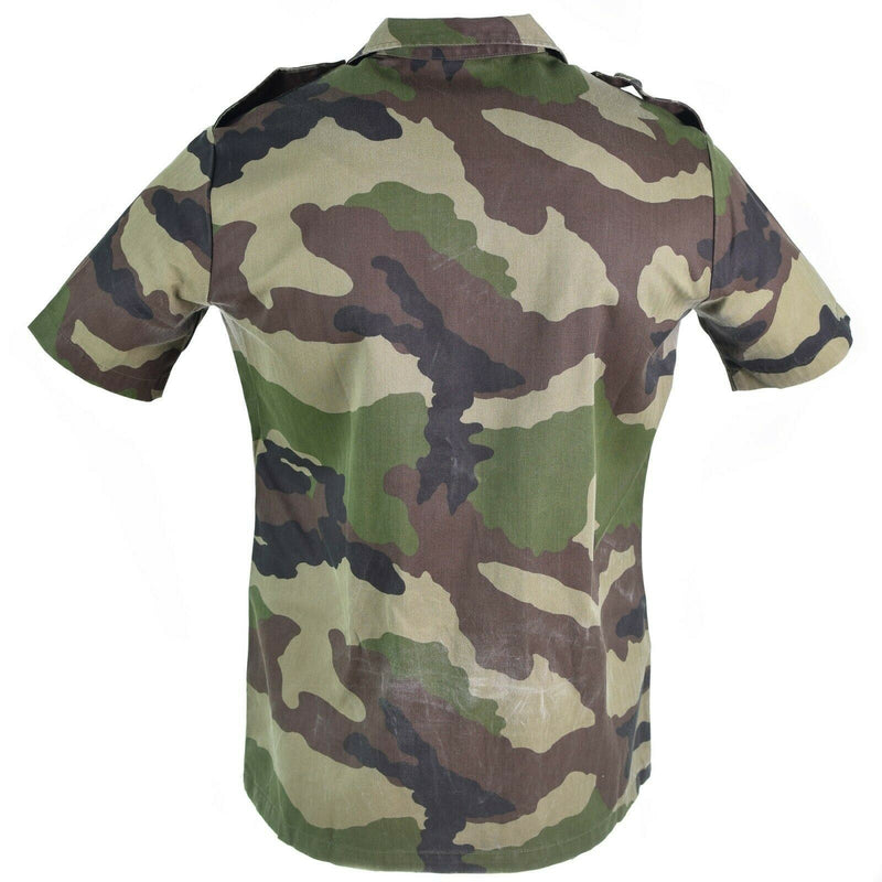 Original French army F2 shirt woodland camo CCE short sleeves Shirts