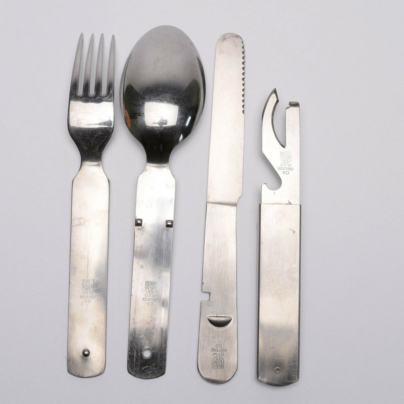 Original genuine German army cutlery set military issue eating utensils flatware