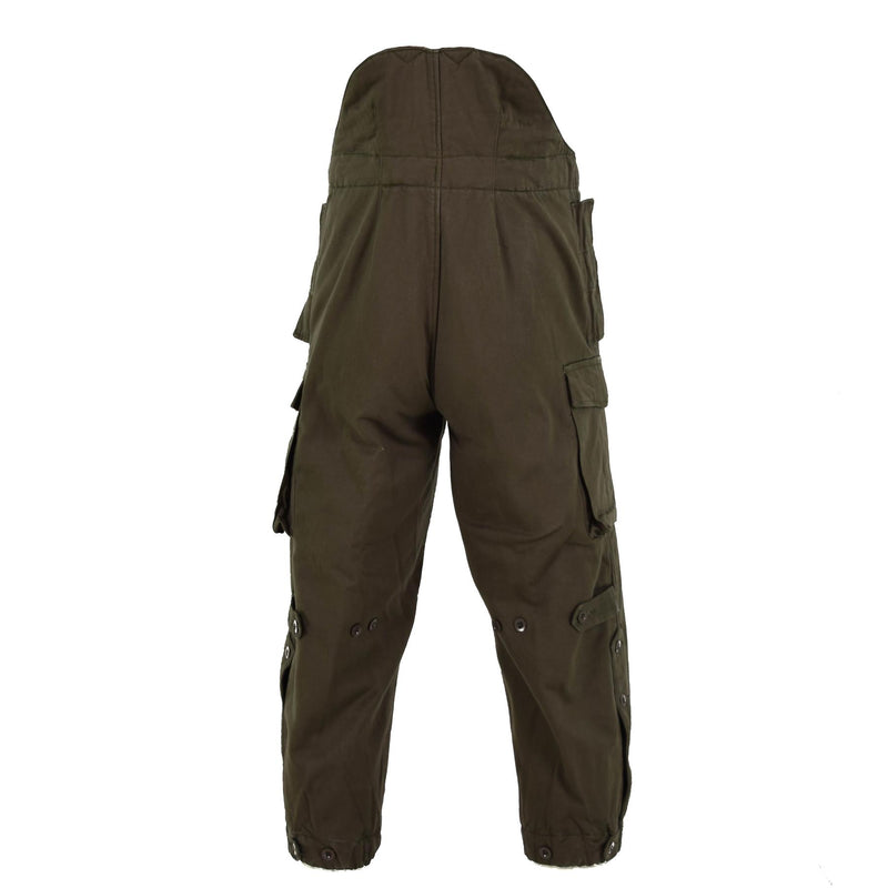 Original Austrian army thermal pants Bundeswehr cold weather suspender trousers