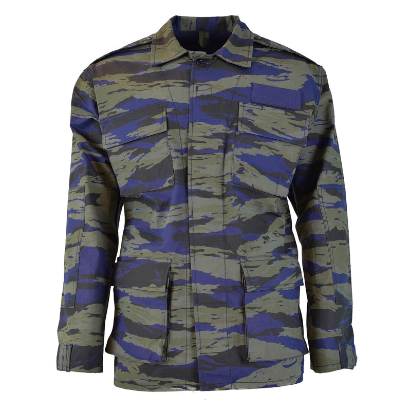 Genuine Greek military air force jacket lizard camouflage shirt fatigues BDU NEW