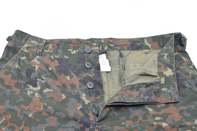 Flecktarn Cargo Shorts Mil Tec Brand Us Military Style Prewashed Camo Ripstop Field Shorts 0880