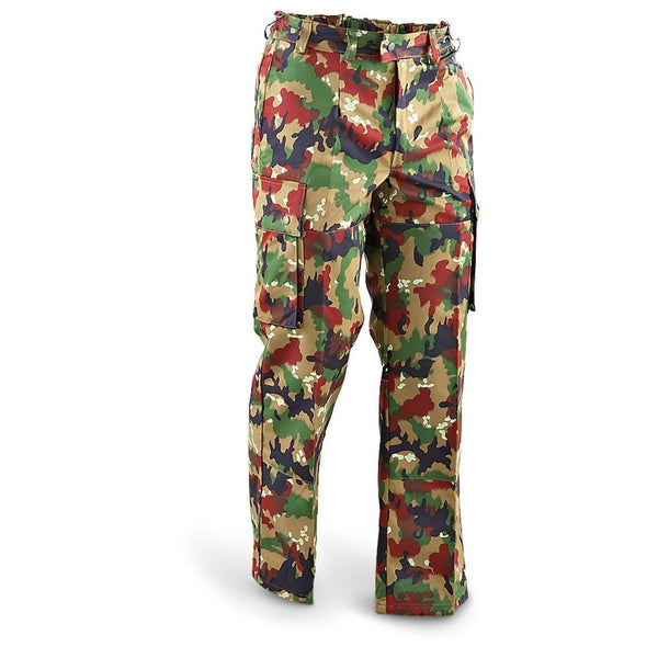 Original Swiss army pants M83 combat Alpenflage Camo field trousers Switzerland