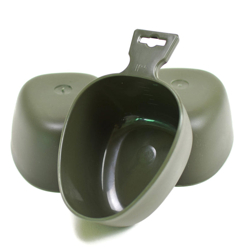 military grade plastic cup olive color