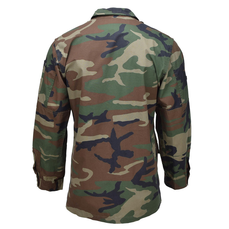 Genuine Turkish BDU combat jacket durable ripstop woodland camo military issue