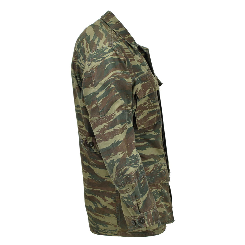 lizard camouflage greece military bdu jacket