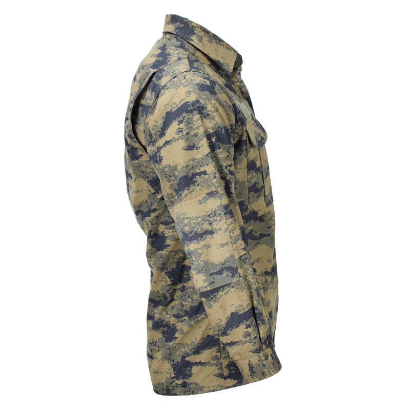 Original Turkish army tactical jacket blue digital camouflage durable ripstop