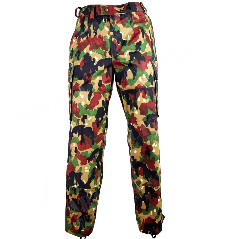 Original Swiss army pants M83 combat Alpenflage Camo field trousers Switzerland