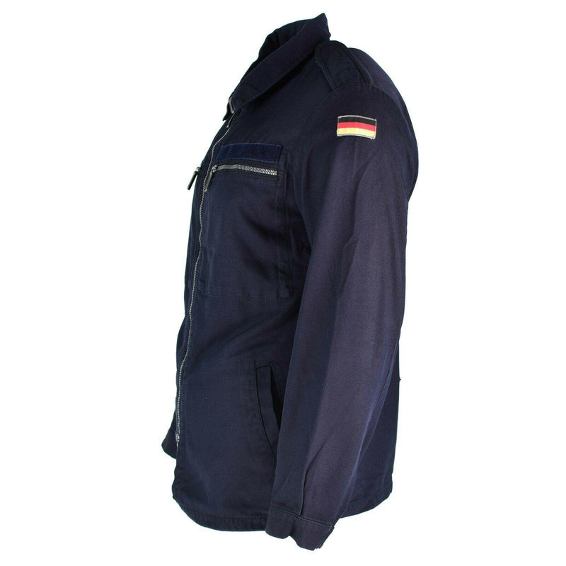 Original German army Marines Jacket Blue Navy Deck Zipped Fire resistant aramid