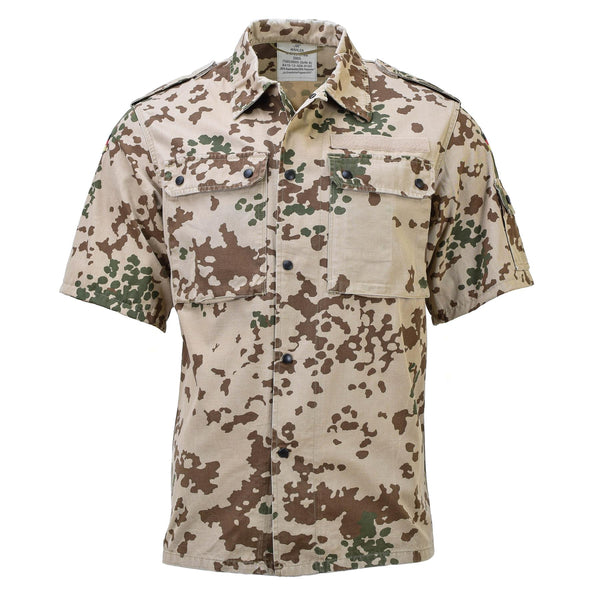 Original Germany army BW field shirt Tropentarn camouflage short sleeve blouse