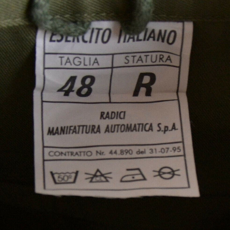 Original Italian army olive green parka military jacket BDU surplus issue coat
