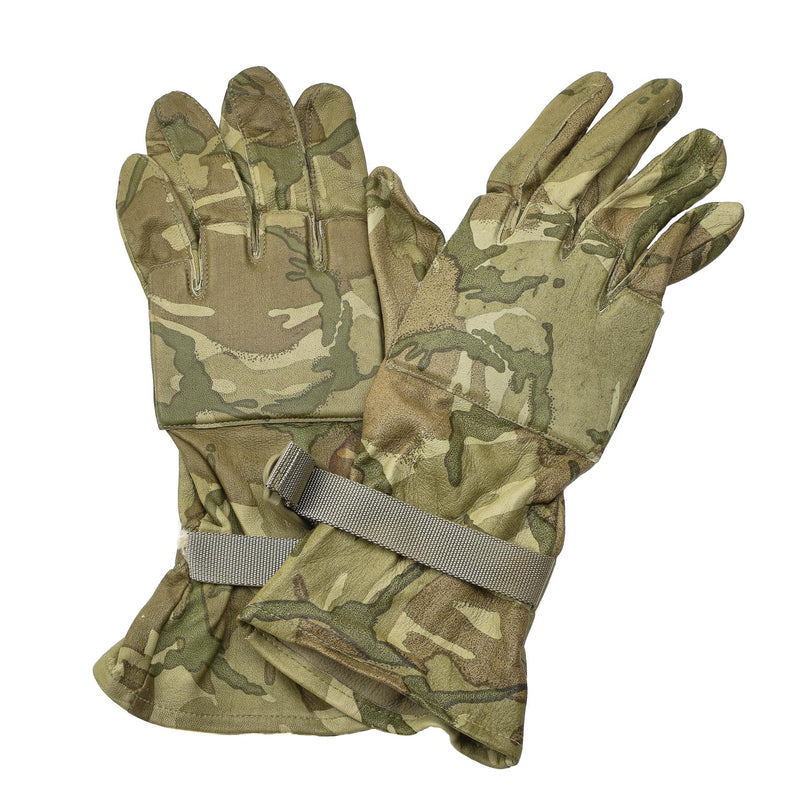 Genuine British military tactical leather gloves lightweight MTP hand protection