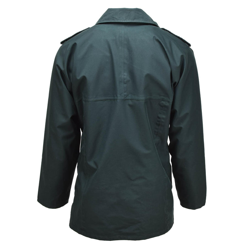 Original British Police uniform anorak waterproof parka raincoat unlined green