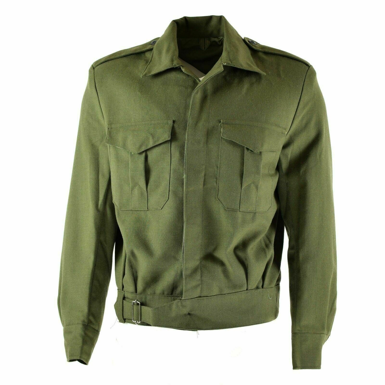 Genuine Greek army Field Ike jacket gabardine wool blaze Khaki 
