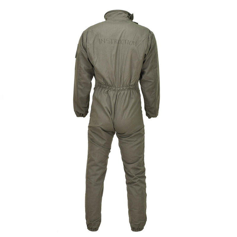 Original French military coverall mechanic suit issued elasticated waist Olive
