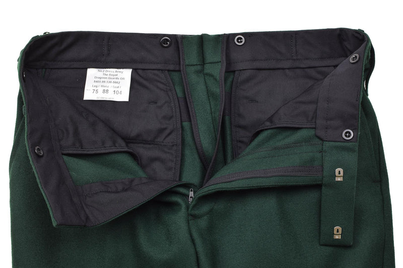 Original British military royal dragon guards dress green pants wool trousers
