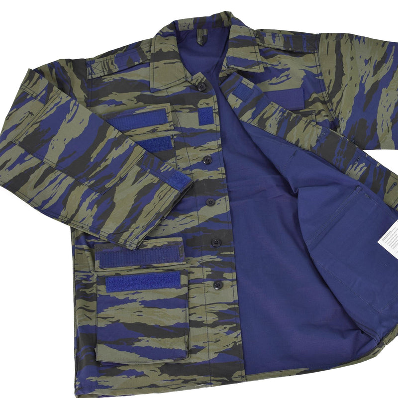 Genuine Greek military air force jacket lizard camouflage shirt fatigues BDU NEW