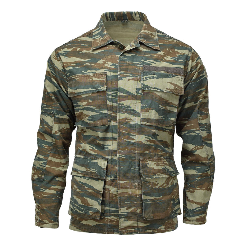 Original Greek military field BDU jacket lizard camouflage Greece army shirts