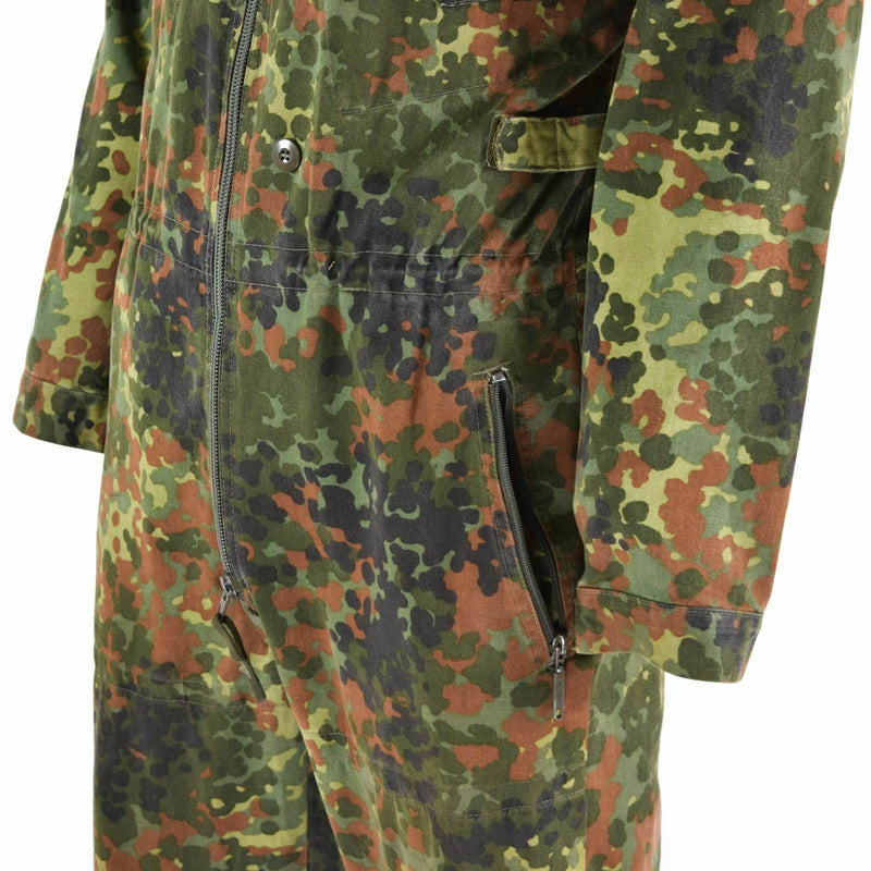 Original German army flecktarn camo overall suit combat tanker coverall jumpsuit