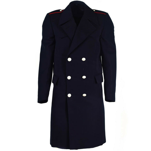 Genuine Italian Military Police Coat long carbinieri Italy trench coat w liner