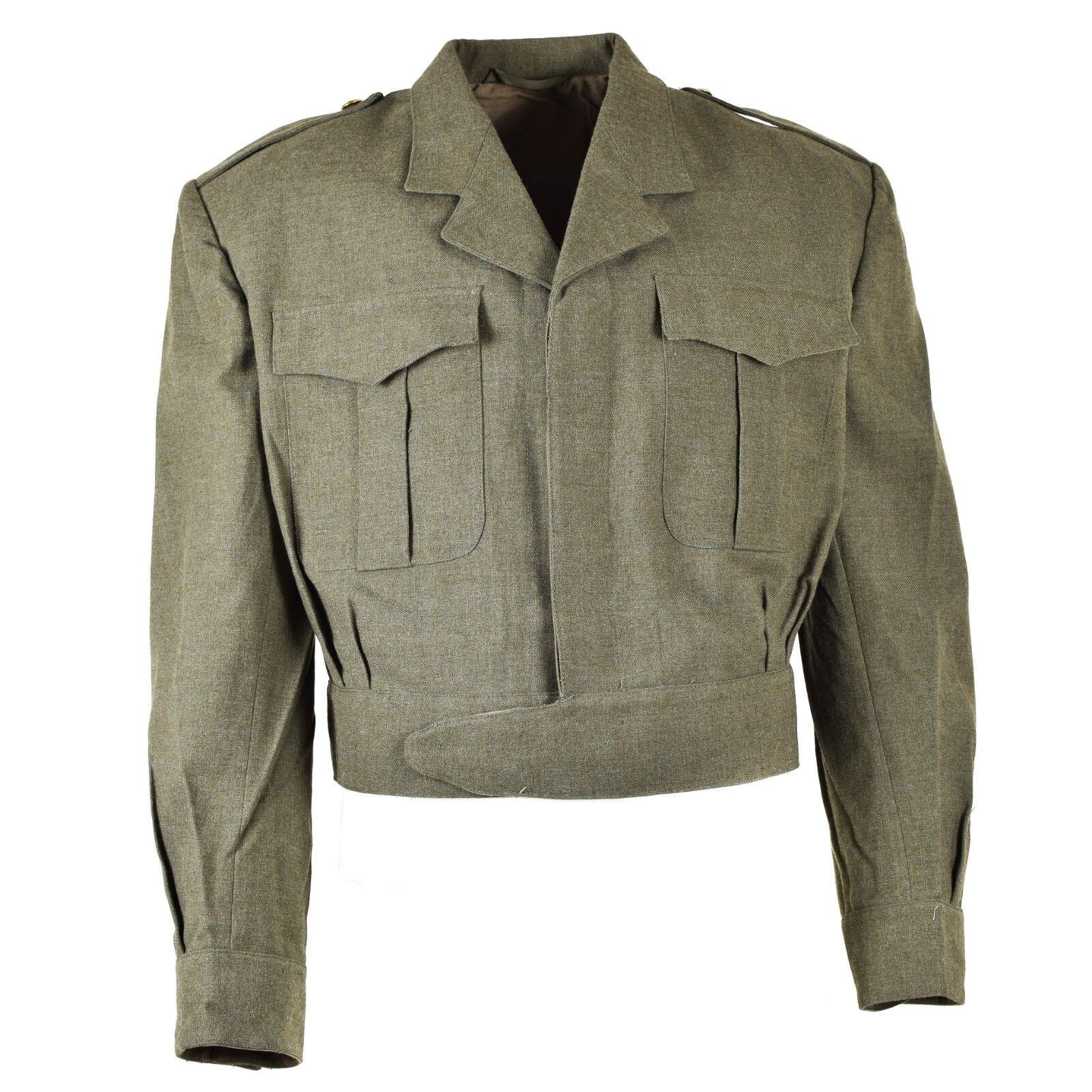 Original Genuine Belgian Belgium army Field ike jacket Olive OD Eisenh ...