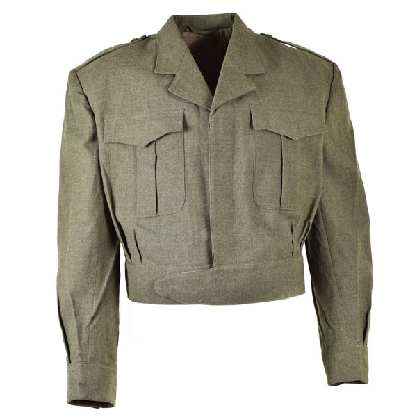 Original Genuine Belgian Belgium army Field ike jacket Olive OD Eisenhower wool