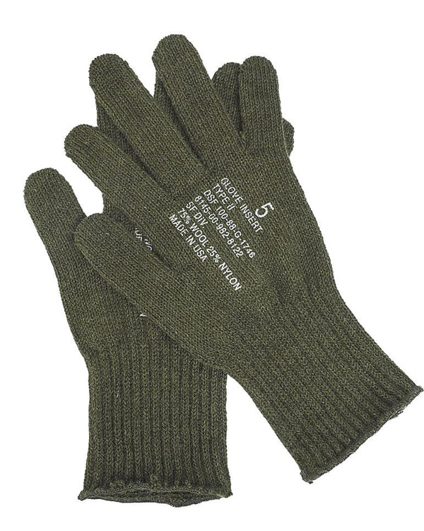 Genuine US army military glove insert Liners wool warmers Military Surplus NEW