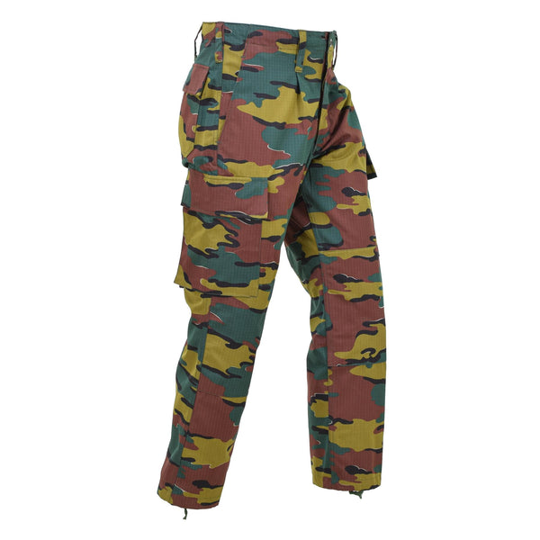 Original Belgian Army field combat pants Ripstop jigsaw camouflage trousers NEW