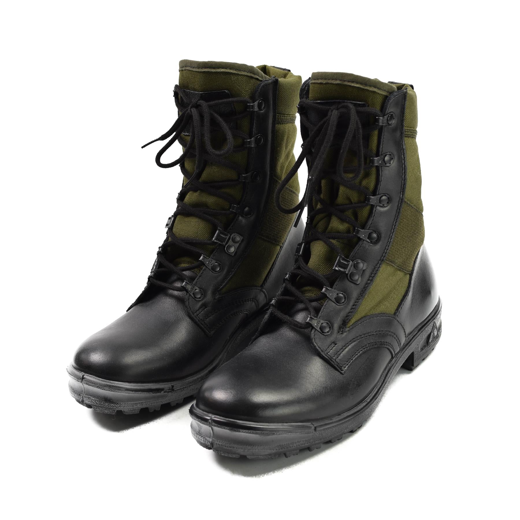 Green military boots best sale