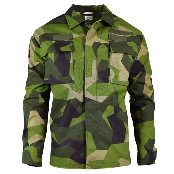 Original Swedish army M90 jacket splinter camouflage field combat shirt NEW