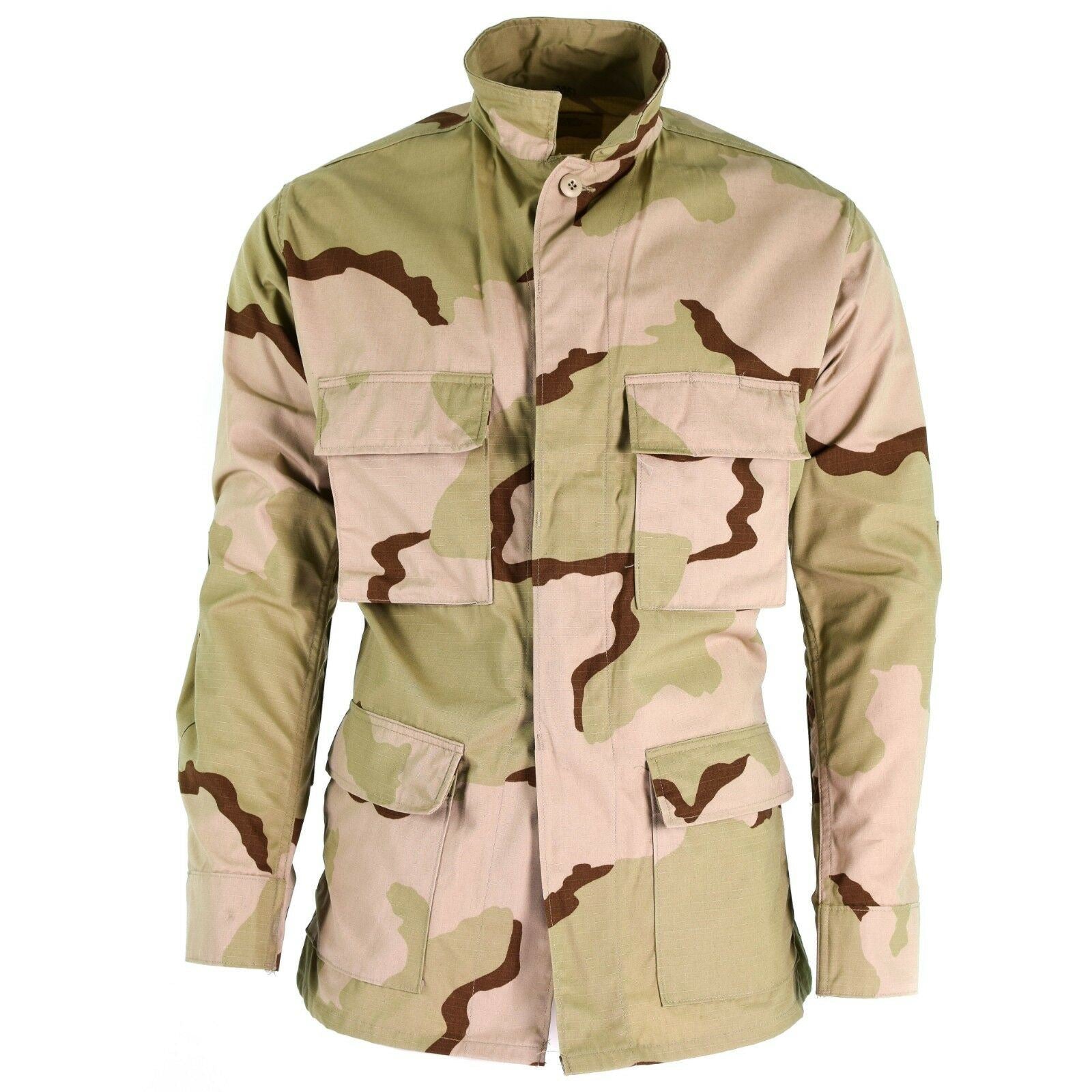 US army desert jacket genuine combat jacket BDU 3-color ripstop military  desert camo shirt NEW - GoMilitar