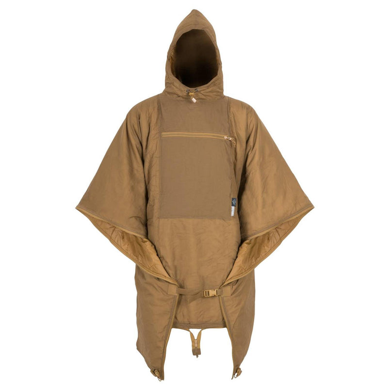 Poncho roulé Helikon-Tex Swagman avec capuche et protection contre la pluie légère pour hamac