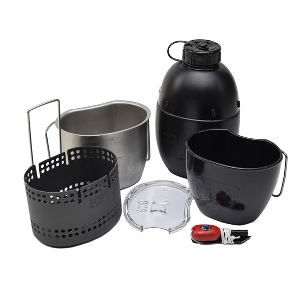 BCB Dragon cooking system canteen mug crusader stove 6Pcs compact camping set