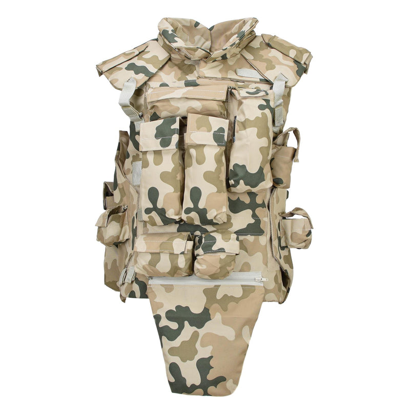 Original Polish Military Tactical Vest Plate Carrier lightweight Desert Camo