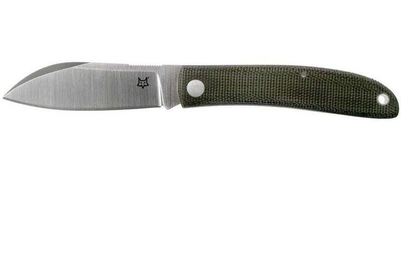 Fox Knives Brand Italy Livri folding knife stainless steel M390 Green Micarta