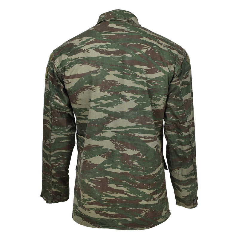 lizard camo combat jacket from the back