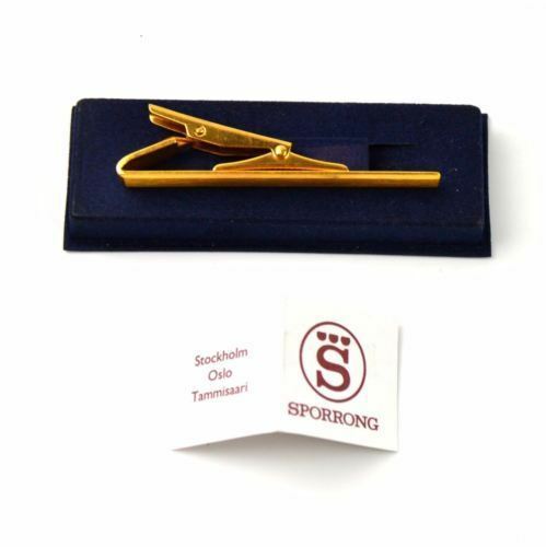 Kaklaraiščio segtukas Sporrong originalus Švedijos kariuomenės aukso spalvos Nauja