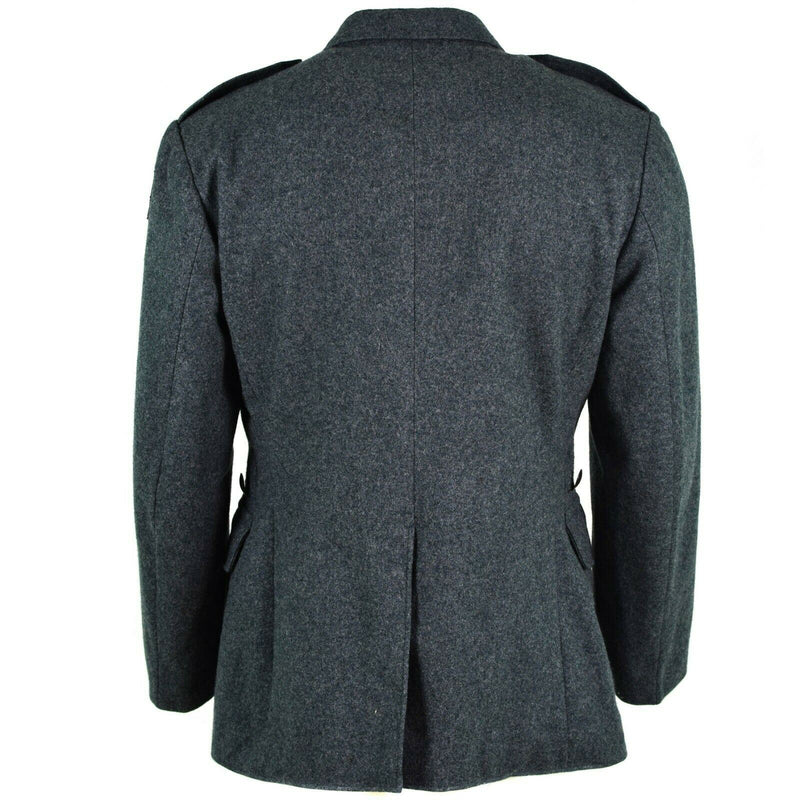 Genuine Swiss army wool jacket Switzerland military issue surplus uniform grey