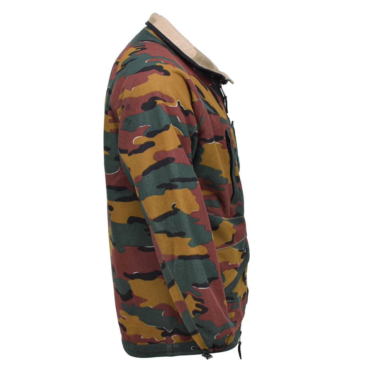 Fleece jacket army Original Belgian reversible windstopper BDU jigsaw  jumper - GoMilitar