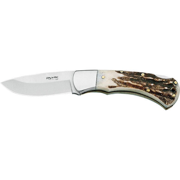 Fox Knives Brand Italy Silver Line knife stainless steel deer horn handles