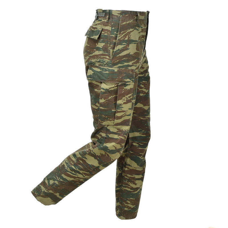 Original Greek army BDU pants lizard camouflage Greece military surplus trousers